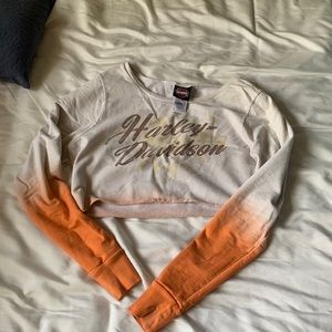 Harley Davidson cropped sweater
